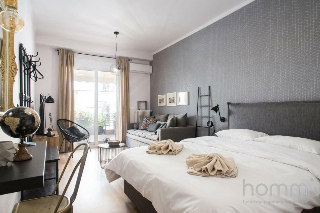 アテネ39M² Homm Modern Studio In Kolonakiアパートメント エクステリア 写真