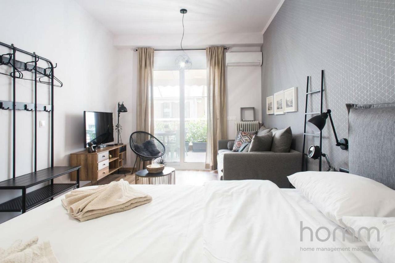 アテネ39M² Homm Modern Studio In Kolonakiアパートメント エクステリア 写真